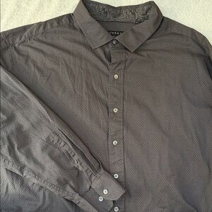 Synergy Long Sleeve Casual Button Down Shirt Contrasting Trim